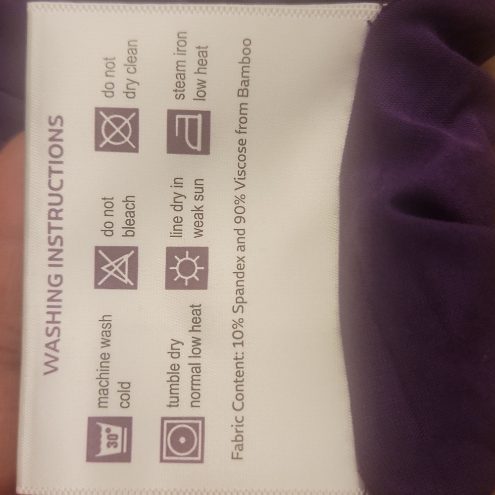 NIB Purple Mattress Brand - KING/CALI KING SOFTSTRETCH SHEET SET (BAMBOO) - Picture 15 of 17